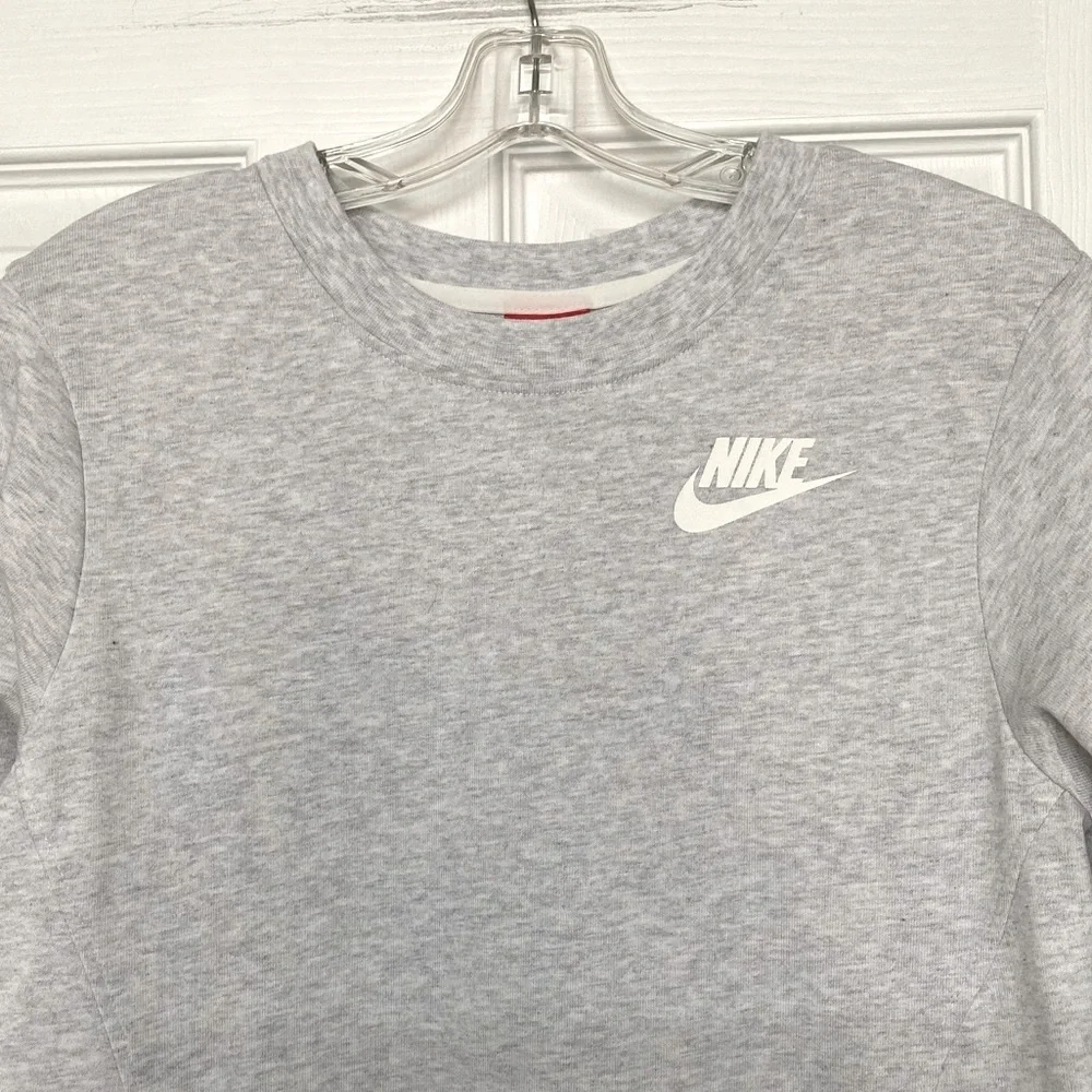 Nike Long Line High Low Long Sleeve Heavy Weight T-shirt Active Lounge Sz XS